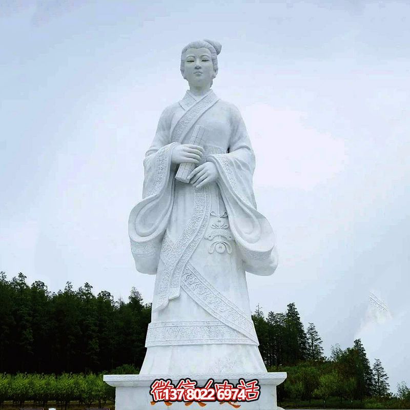 古代美女漢白玉雕像——珍貴的歷史文化遺產