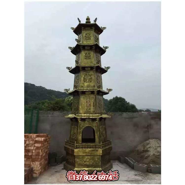 寺廟大型銅雕香爐多層雕塑