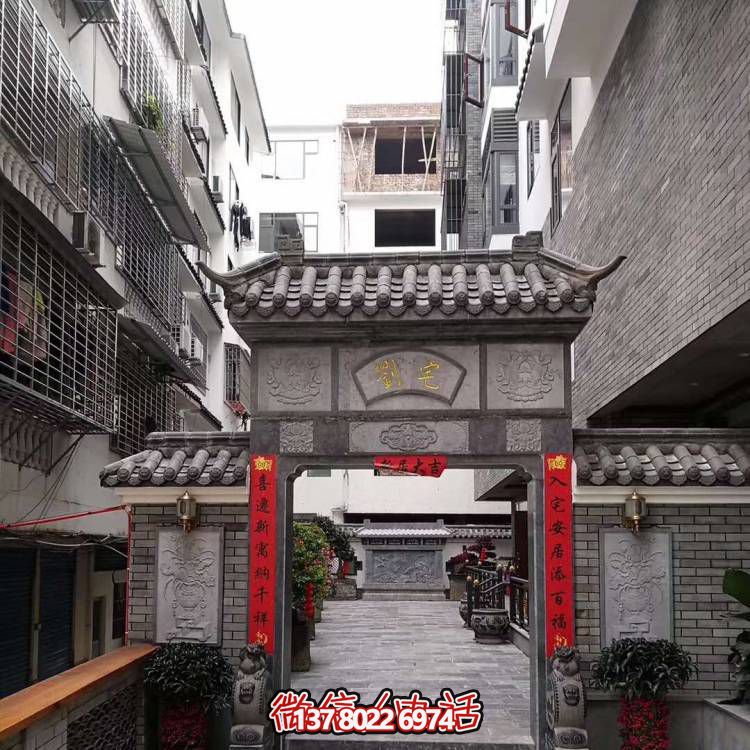 樓區胡同大理石石雕園林景觀牌坊